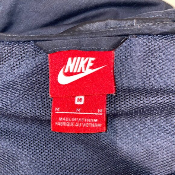 Nike Women's Windrunner Jacket Gray and Navy Size Medium - Picture 2 of 7